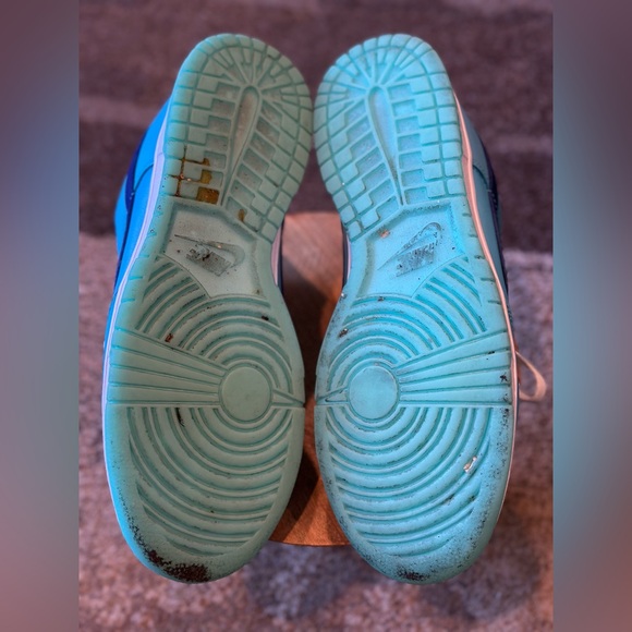 Nike Dunk Low SE Baltic Blue Total Orange Mens Size 11.5 Sneakers - Picture 6 of 6